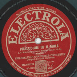 Philadelphia Symphonie-Orchester - Pastorale / Prludium in H-Moll