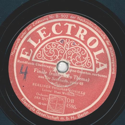 Berliner Philharmoniker - Walzer, aus der Serenade op.48 / Finale,aus der Serenade op. 48