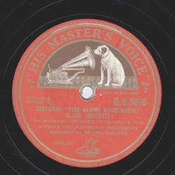 Vienna Philharmonic Orchestra: Bruno Walter - Serenade: Eine kleine Nachtmusik (2 Records) 