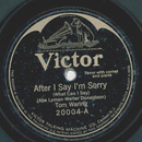 Tom Waring - After I say Im Sorry / In the Middle of the...