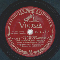 Nan Merriman - Whats the use of wondrin / Youll walk alone