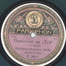 Parlophon Orchester - Ouvertre zu Tell, Teil I und II