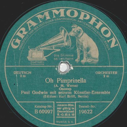 Paul Godwin - Oh Pimprinella / Am Rdesheimer Schlo steht eine Linde