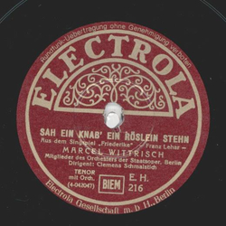 Marcel Wittrisch - Sah ein Knab ein Rslein stehn / O...