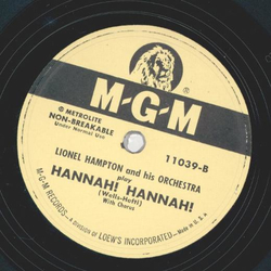 Lionel Hampton - Shalom! Shalom! / Hannah! Hannah!