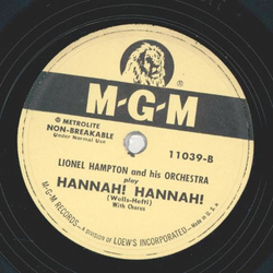 Lionel Hampton - Shalom! Shalom! / Hannah! Hannah!