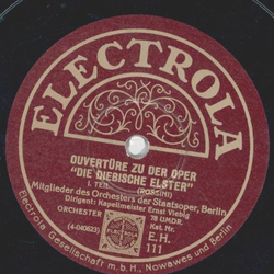 Ernst Viebig - Ouvertüre zu der Oper: Die diebische...