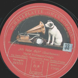 Sigrid Hoffmann-Onégin - Ich liebe dich / Die liebende...