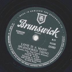 Four Aces - Love Is A Many Splendored Thing / Shine On Harvest Moon