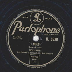 Dick James - I need / Dont laugh at me