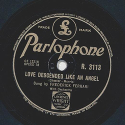 Frederick Ferrari - Love descended like an Angel / My Love is only for you 