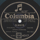 Layton & Johnstone - Always / Oh, Miss Hannah