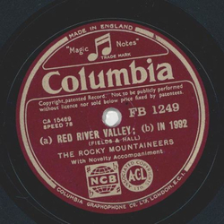 The Rocky Mountaineers - Little red caboose behind the trian / a) Red River Valley b) In 1992