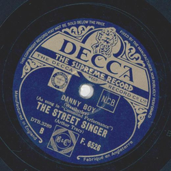 The Street Singers - Whistling Gipsy / Danny Boy