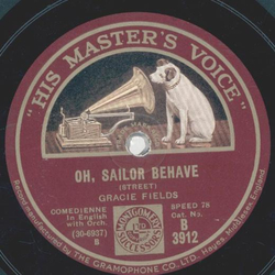Gracie Fields - The Bergain Hunter / Oh, Sailor behave