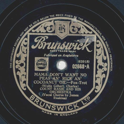Count Basie - Mama dont want no Peas an Rice an Cocoanut...