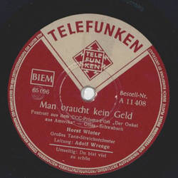 Horst Winter - Man brauchtkein Geld / Du bist viel zu schön