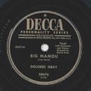 Dolores Gray - Big Mamou / Say youre mine again