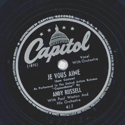 Andy Russell - As long as Im dreaming / Je vous aime