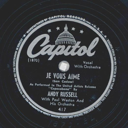 Andy Russell - As long as Im dreaming / Je vous aime