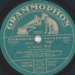 Franz Völker - In weiter Welt / Schlaf ein, mein...
