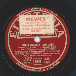 Margherita Perras und Walter Ludwig - Duett Micaela Don...