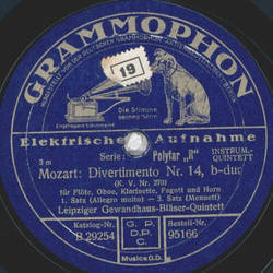 Leipziger Gewandhaus-Bläser-Quintett - Mozart:...