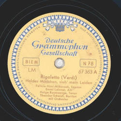 E. Leisner, H. Roswaenge, T. Scheidl - Rigoletto / Der...