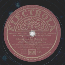 Walter Ludwig, Hedwig Jungkurth - Schenkt man sich Rosen...