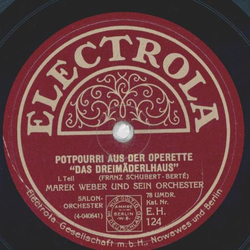 Marek Weber - Potpourri aus der Operette: Das...