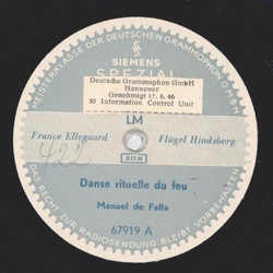 France Ellegaard - Danse rituelledu feu / Etude, op. 10 Nr. 3