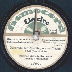 Berliner Sinfonie-Orchester: Franz Lehár - Ouvertüre zur...