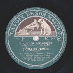 Collection Ages-Memnon - Signaux Divers / Telephone (Gerusche-Platte, Noises)