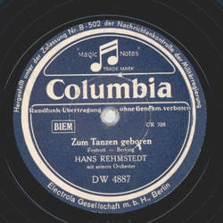Hans Rehmstedt - Zum Tanzen Geboren / Warum kt mich...