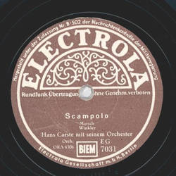 Hans Carste - Scampolo / Tamburina