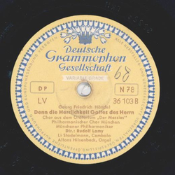 Mnchner Philharmoniker - Halleluja / Denn die Herrlichkeit Gottes des Herrn