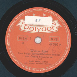Rudi Knabl - Walzer-Echo, Walzerfolge Teil I und II