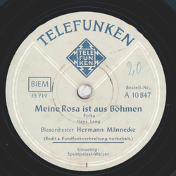 Blasorchester: Hermann Männecke - Meine Rosa ist aus...