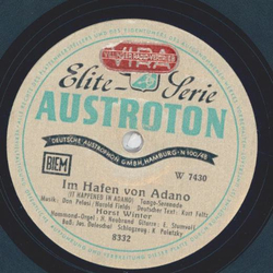 Horst Winter - Im Hafen von Adano / Wer wei? Wer wei? Wer wei?