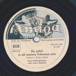 Kurt Hohenberger mit seinen Solisten - Jersey Bounce / Du sollst in all meinen Tr�umen sein