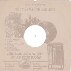 Original HMV Cover fr 25er Schellackplatten A17 B