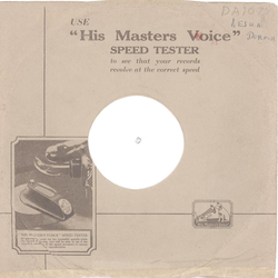 Original HMV Cover fr 25er Schellackplatten A47 C