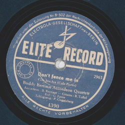 Buddy Bertinat Accordeon Quartet - Don t Fence Me In / Together
