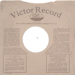 Original Victor/RCA  Cover fr 25er Schellackplatten A7 C