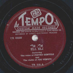 Pietro Gentile - Eli, Eli / Rachem