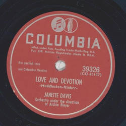 Janette Davis, Arthur Godfrey - When you and I were young Maggie Blues / Love and Devotion
