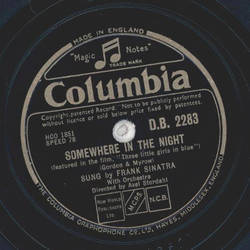 Frank Sinatra - Somewhere in the Night / The Things we...