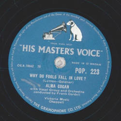 Alma Cogan - Why do fools fall in Love? / The Birds and...