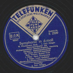 Kammerorchester des Philharmonischen Staatsorchesters:...