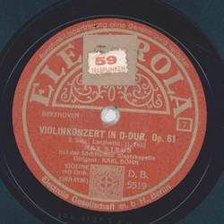 Max Strub - Violinkonzert in D-Dur. Op, 61 2. Satz Teil I...